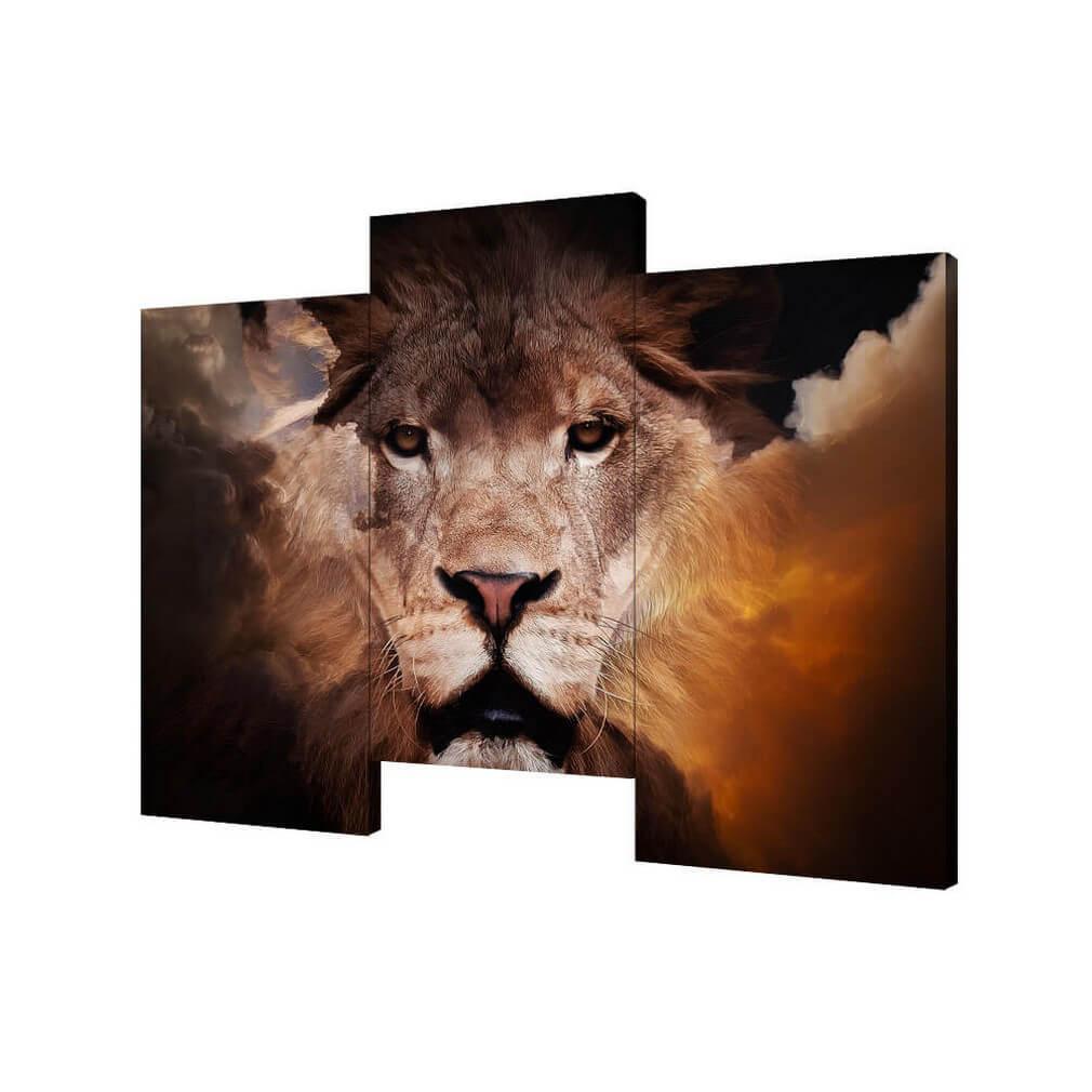 Изображение Модульная картина Царь зверей Toplight 150х100см TL-M2023