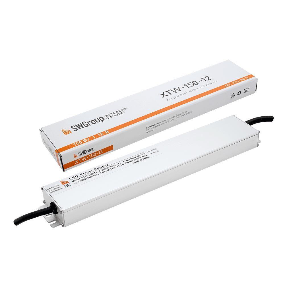 Изображение Блок питания SWG 12V 150W IP67 12,5A XTW-150-12 003070