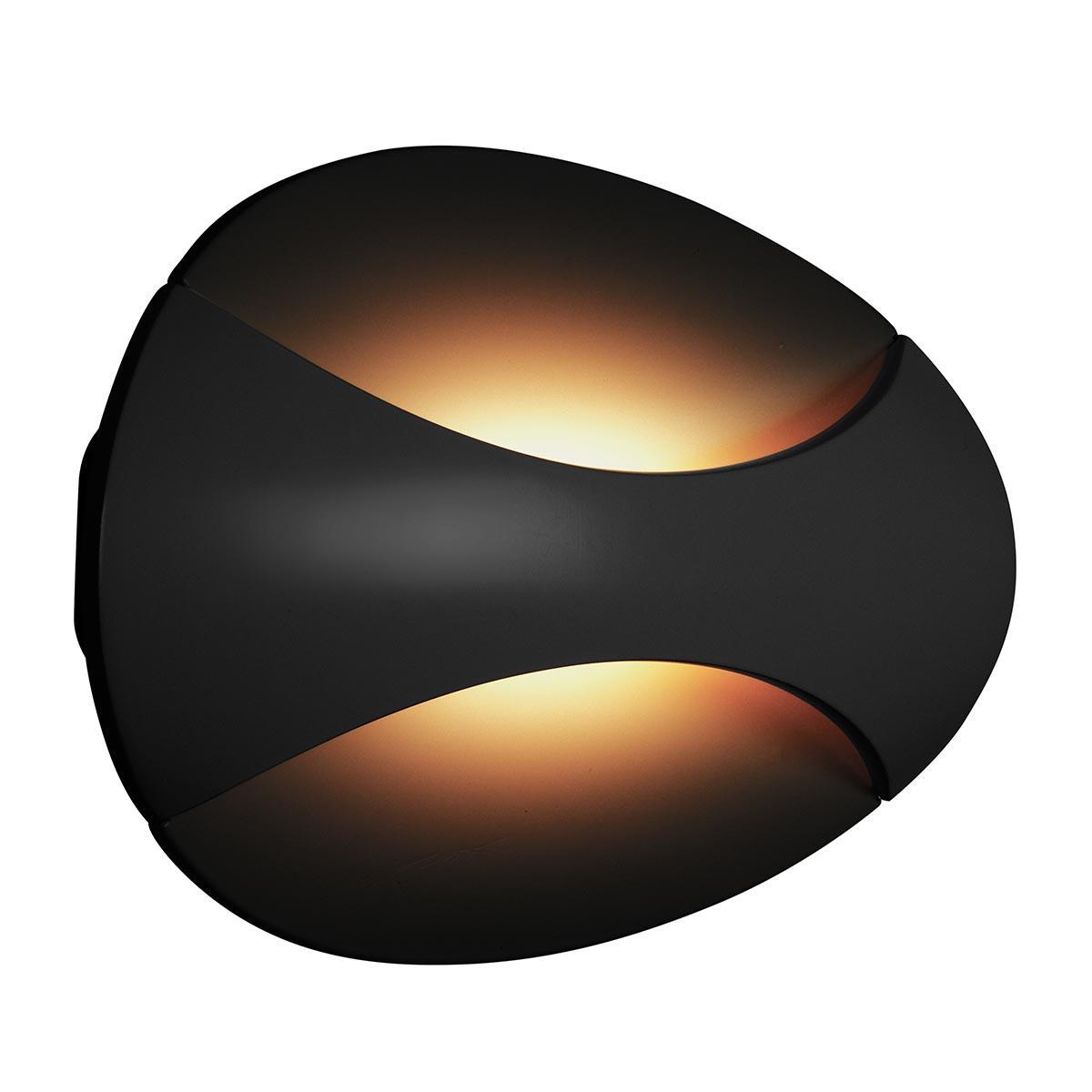 Изображение Настенный светодиодный светильник iLedex Flux ZD7151-6W BK Black+Gold