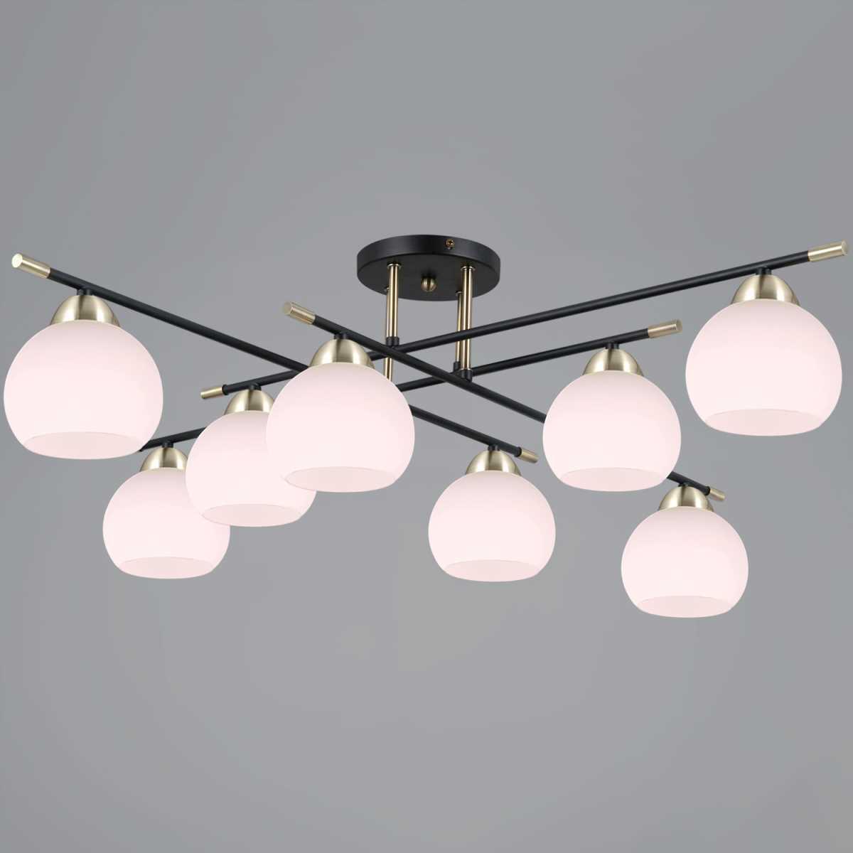 Изображение Потолочный светильник ILLUMICO IL0446-8CSQ-24 BK AB LIBRA