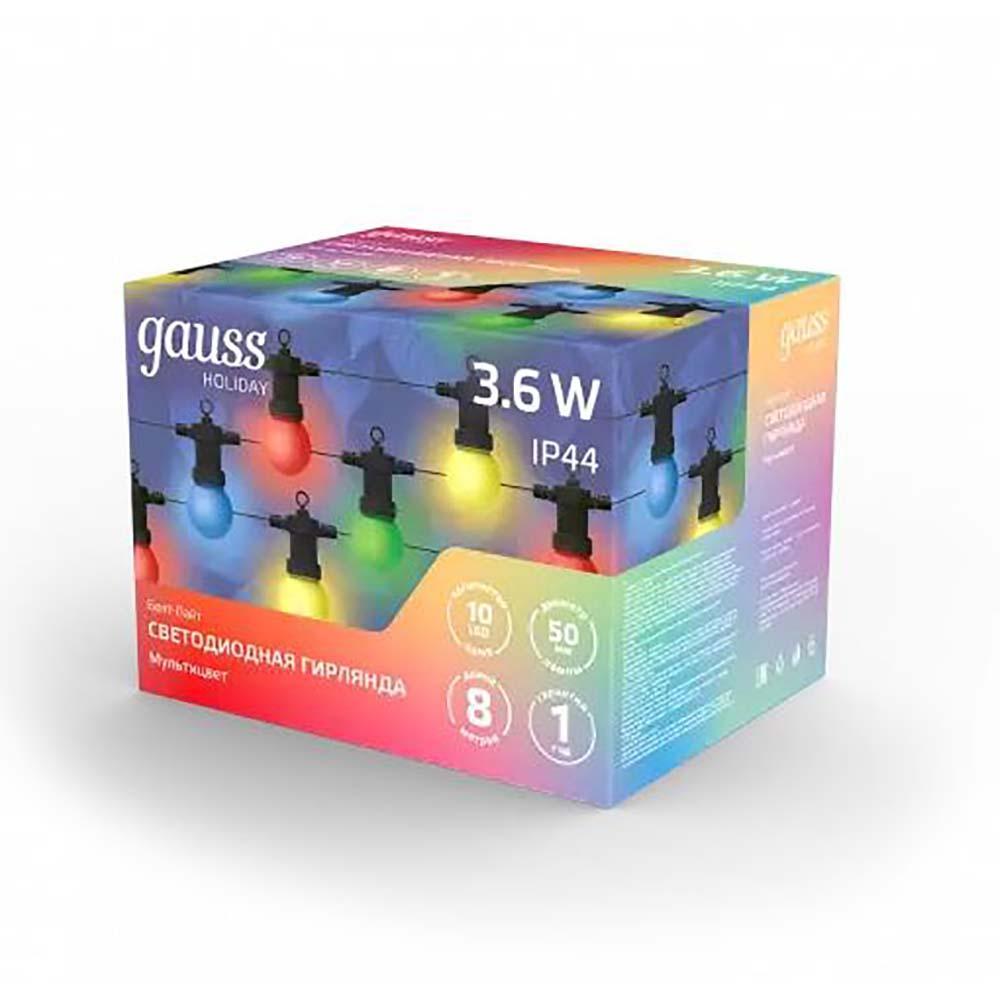 Изображение Светодиодная гирлянда белт-лайт Gauss Holiday HL060