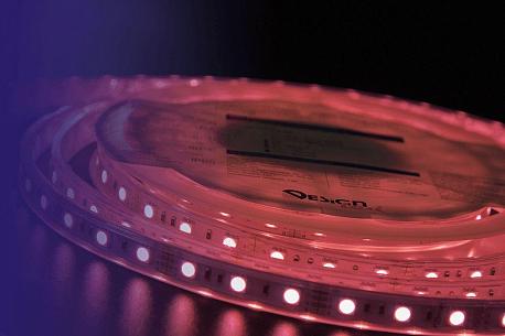 Изображение Светодиодная влагозащищенная лента DesignLed 14,4W/m 60LED/m 5050SMD разноцветный 5M 001489