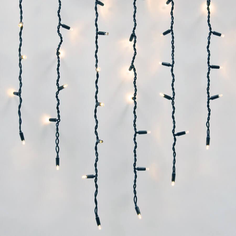 Изображение Уличная светодиодная гирлянда Uniel бахрома 220V теплый белый ULD-B3010-200/TBK Warm White IP67 UL-00003934