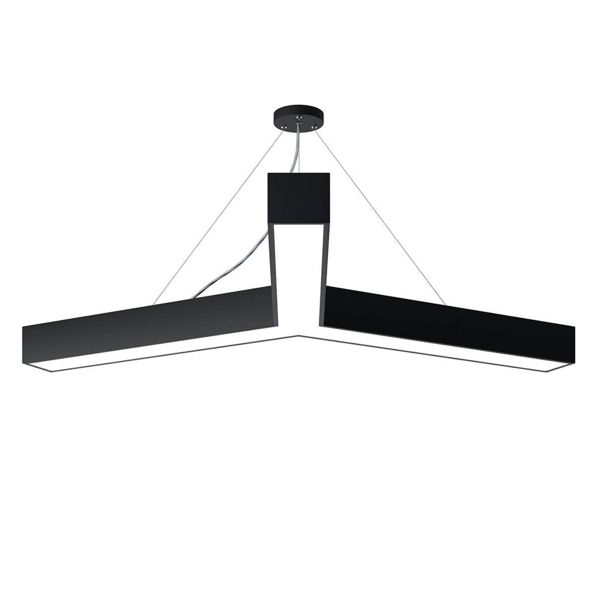 Изображение Подвесной светодиодный cветильник Geometria ЭРА Igrek SPO-144-B-40K-066 66Вт 4000К черный Б0050573