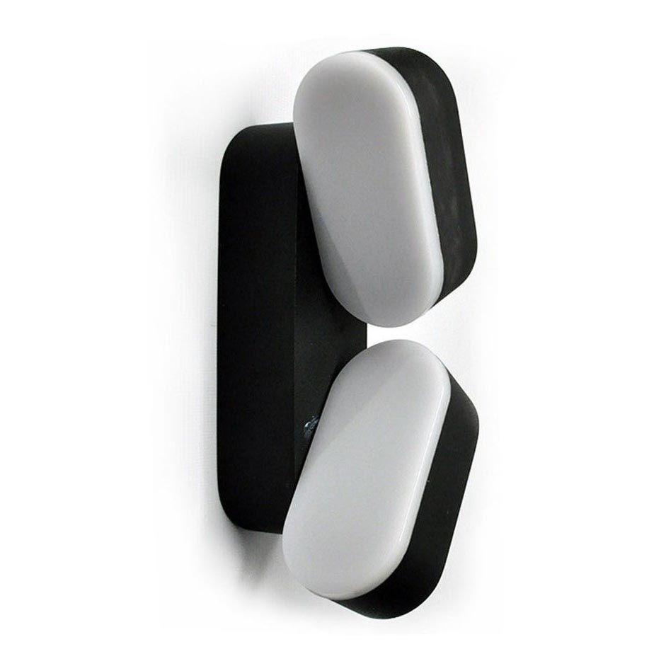 Изображение Уличный настенный светодиодный светильник Elvan GW-820A/2-12W-WW-Bk