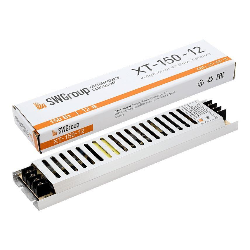 Изображение Блок питания SWG 12V 150W IP20 12,5A XT-150-12 003060
