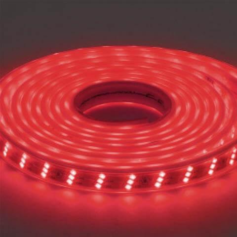 Изображение Светодиодная влагозащищенная лента Horoz 7W/m 180LED/m 2835SMD красный 50M 081-009-0001 HRZ00002733