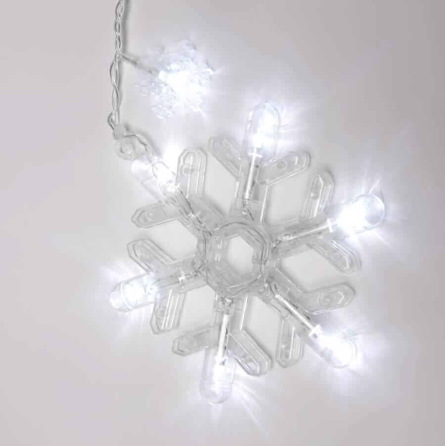 Изображение Светодиодная гирлянда Uniel занавес 220V белый ULD-E2706-100/DTA White IP20 SNOWFALL 11129