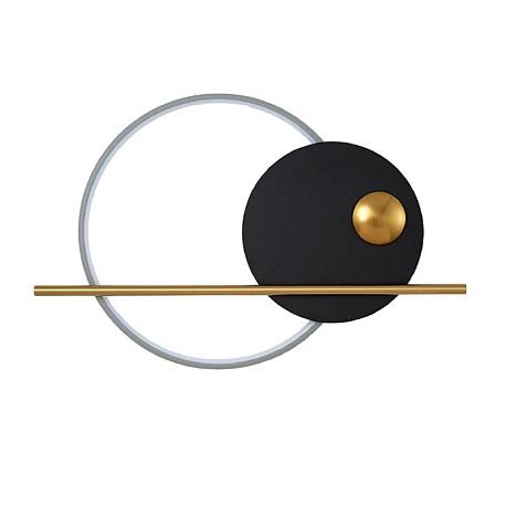 Изображение Настенный светодиодный светильник Gerhort G31203/1wGD+BK+WT