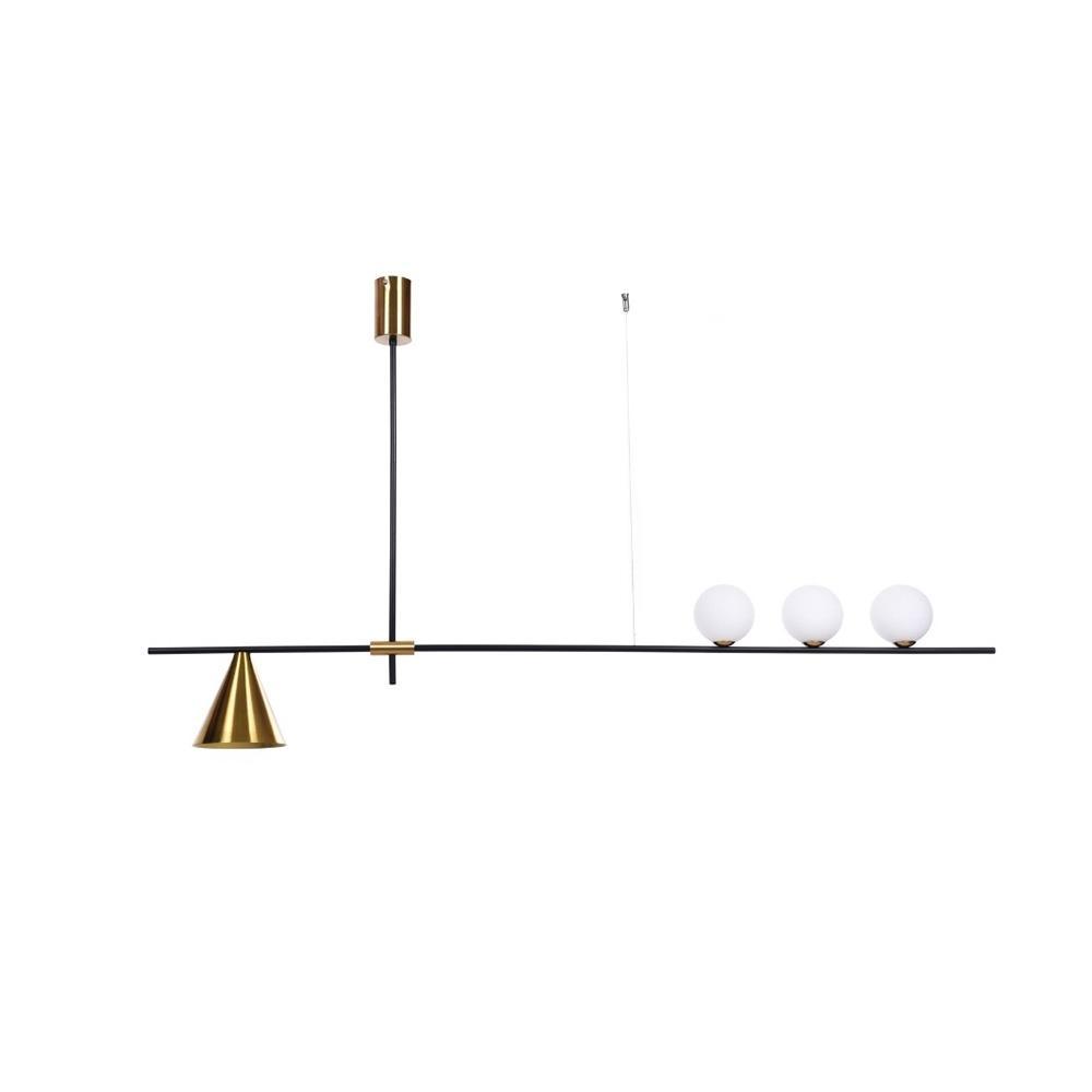 Изображение Подвесной светильник Lumina Deco Renzo LDP 6043-4 BK+MD