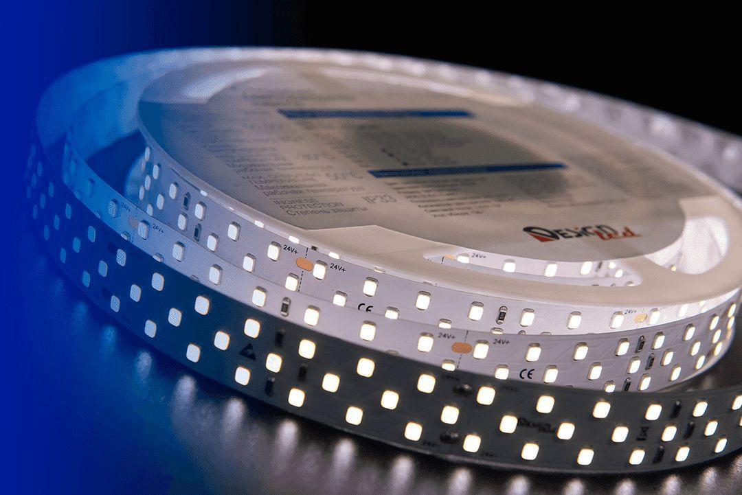 Изображение Светодиодная влагозащищенная лента DesignLed 24W/m 252LED/m 2835SMD нейтральный белый 5M 000530