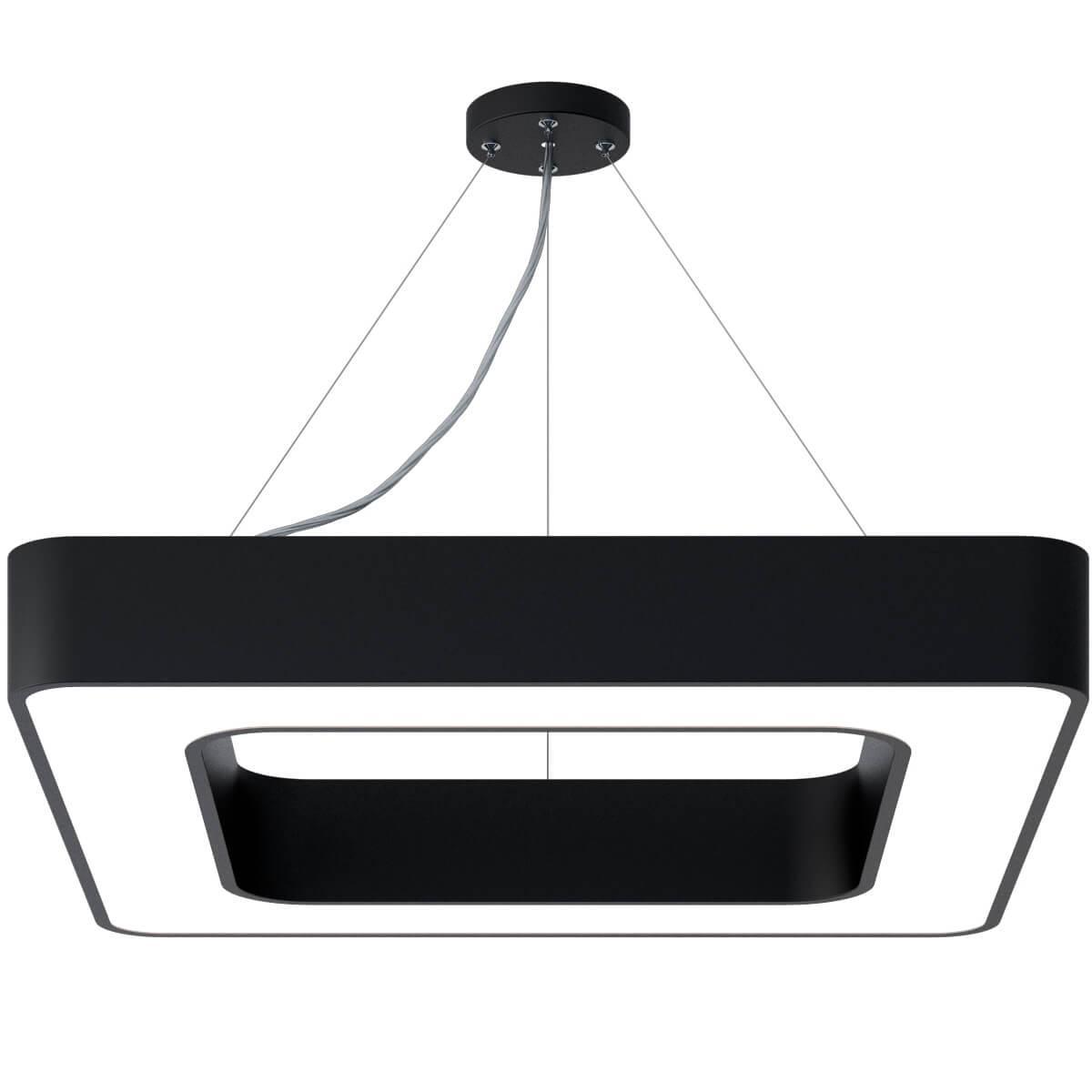 Изображение Подвесной светодиодный cветильник Geometria ЭРА Quadro SPO-161-B-40K-060 60Вт 4000К черный Б0050583