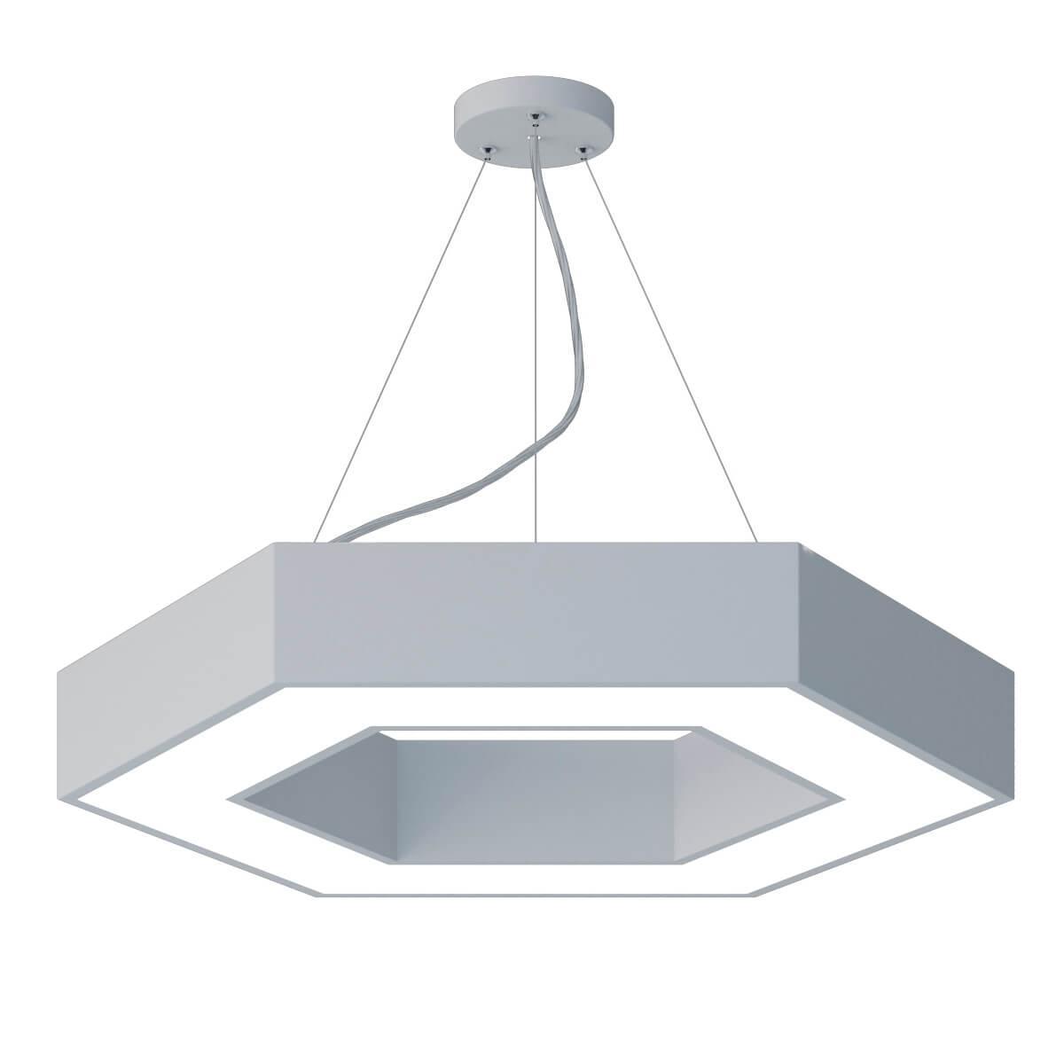 Изображение Подвесной светодиодный cветильник Geometria ЭРА Hexagon SPO-123-W-40K-045 45Вт 4000К белый Б0050554