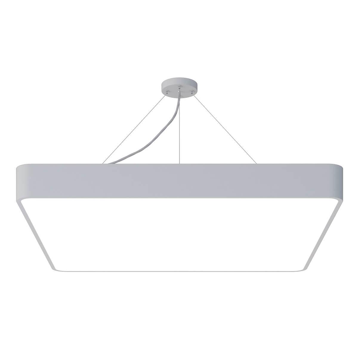 Изображение Подвесной светодиодный cветильник Geometria ЭРА Quadro SPO-164-W-40K-110 110Вт 4000К белый Б0050588