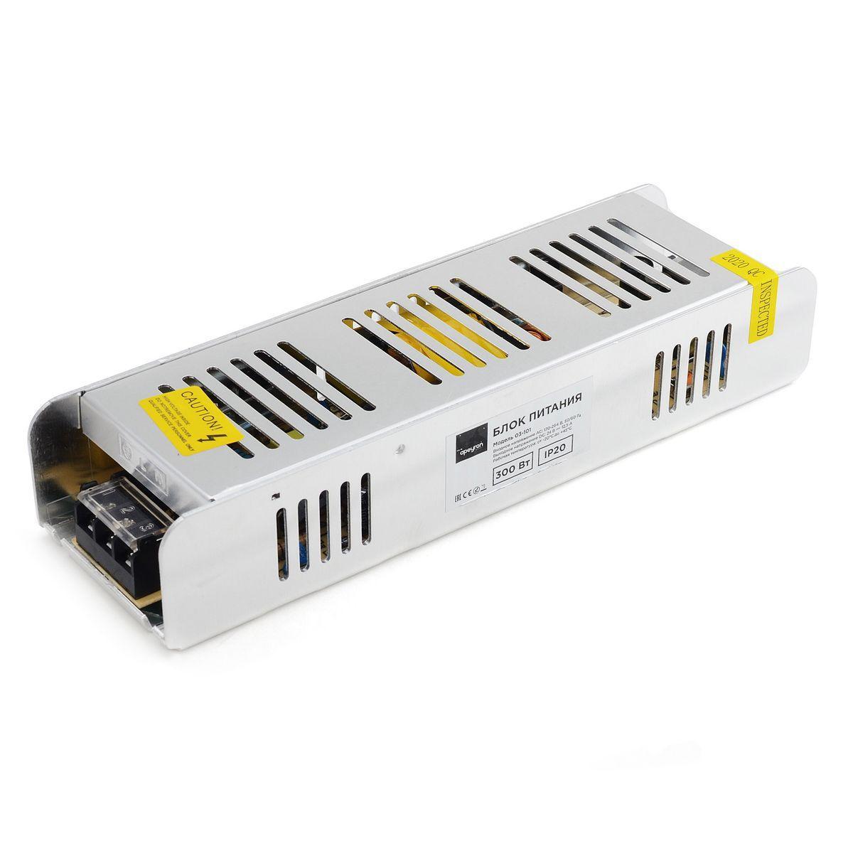 Изображение Блок питания Apeyron 24V 300W IP20 12,5A 03-101