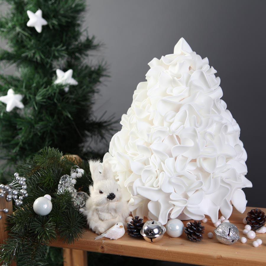 Изображение Светильник декоративный Uniel ULW-R07 T/White+Green/150C/A Ель белая UL-00009404