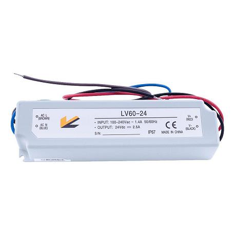 Изображение Блок питания SWG 24V 60W IP67 2,5A LV-60-24 000357